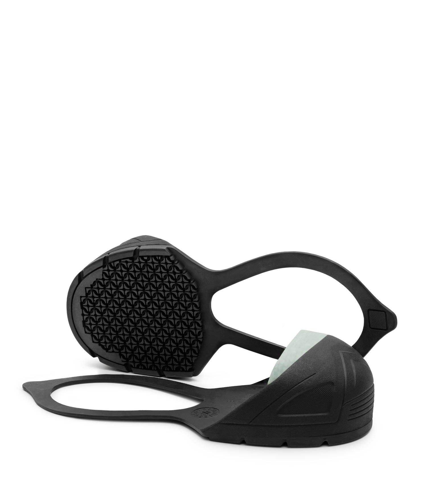 OSH1162-15, COMPOSITE Toe Cap Natural RUBBER Slip-On with Back Strap Safety Overshoes (Natural)