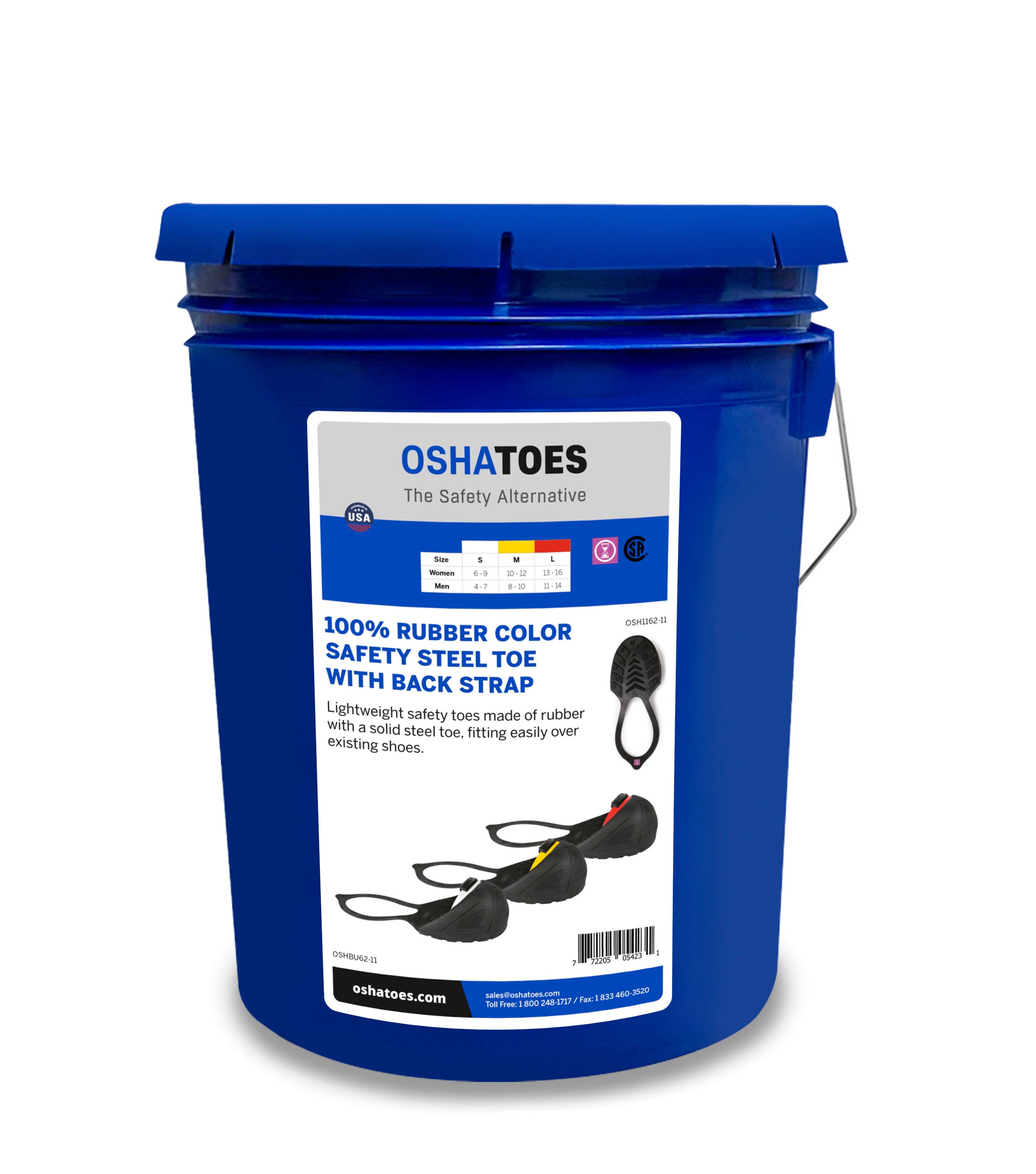 その他 Hato OSHBU62-11, Visitor Bucket 9 Pairs Assorted Safety Steel Toe