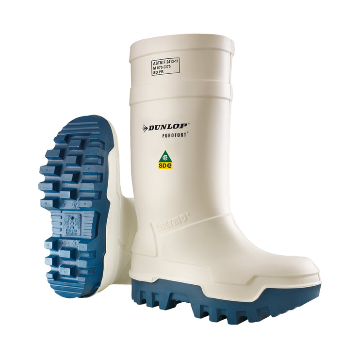 Purofort Thermo+ Full Safety, White | 15'' Insulated PU Work Boots