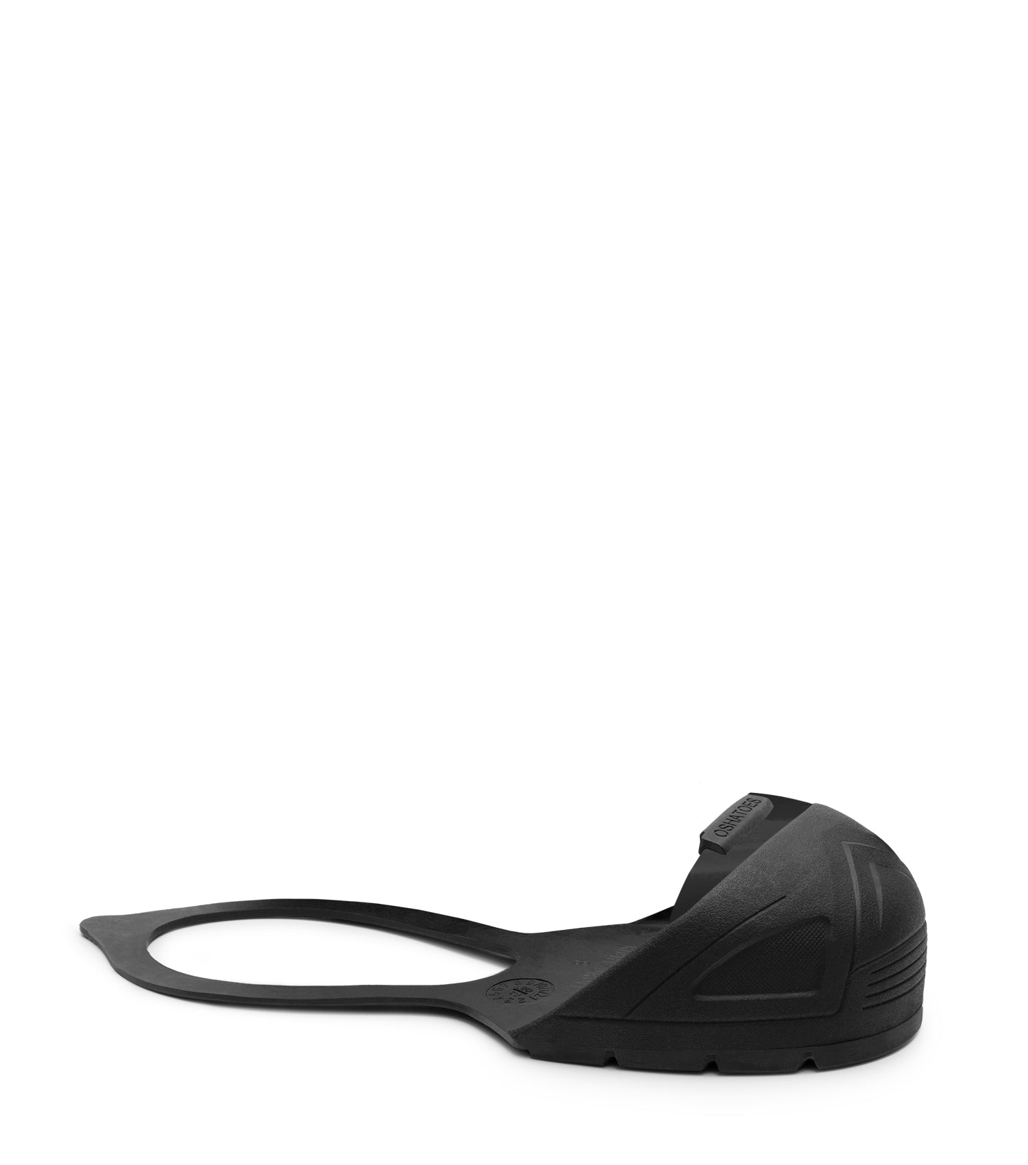 OSH1162-12, STEEL Toe Cap Natural RUBBER Slip On with Back Strap Safety Overshoes (Black) 