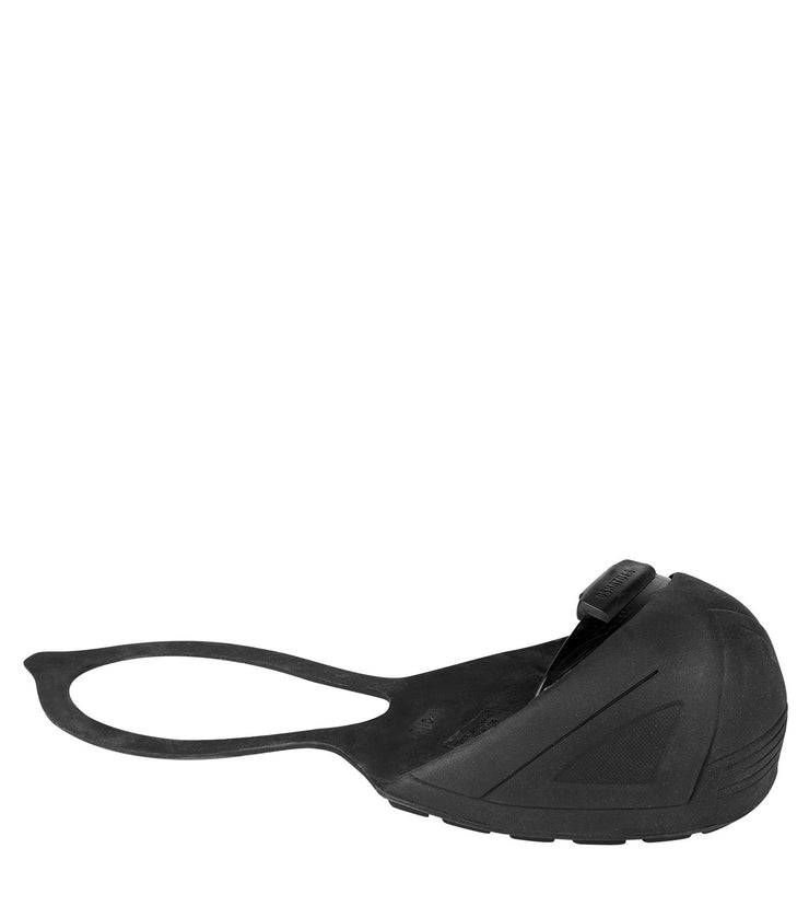 OSH1166-12, STEEL Low profile Toe Cap & Natural Rubber Slip On with Back Strap Safety Overshoes (Black)