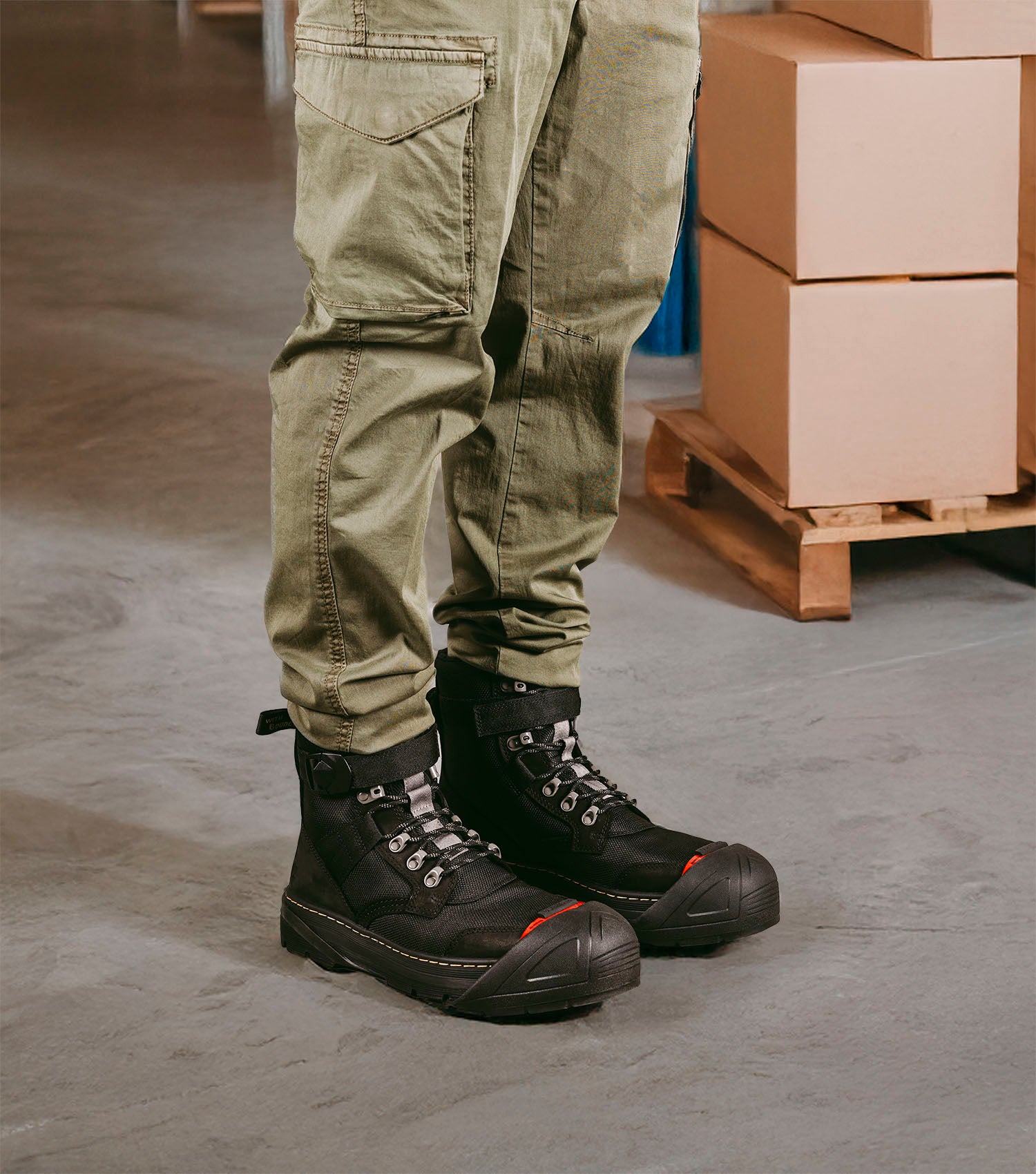 OSH1166-11, STEEL Low profile Toe Cap & Natural Rubber Slip On with Ba