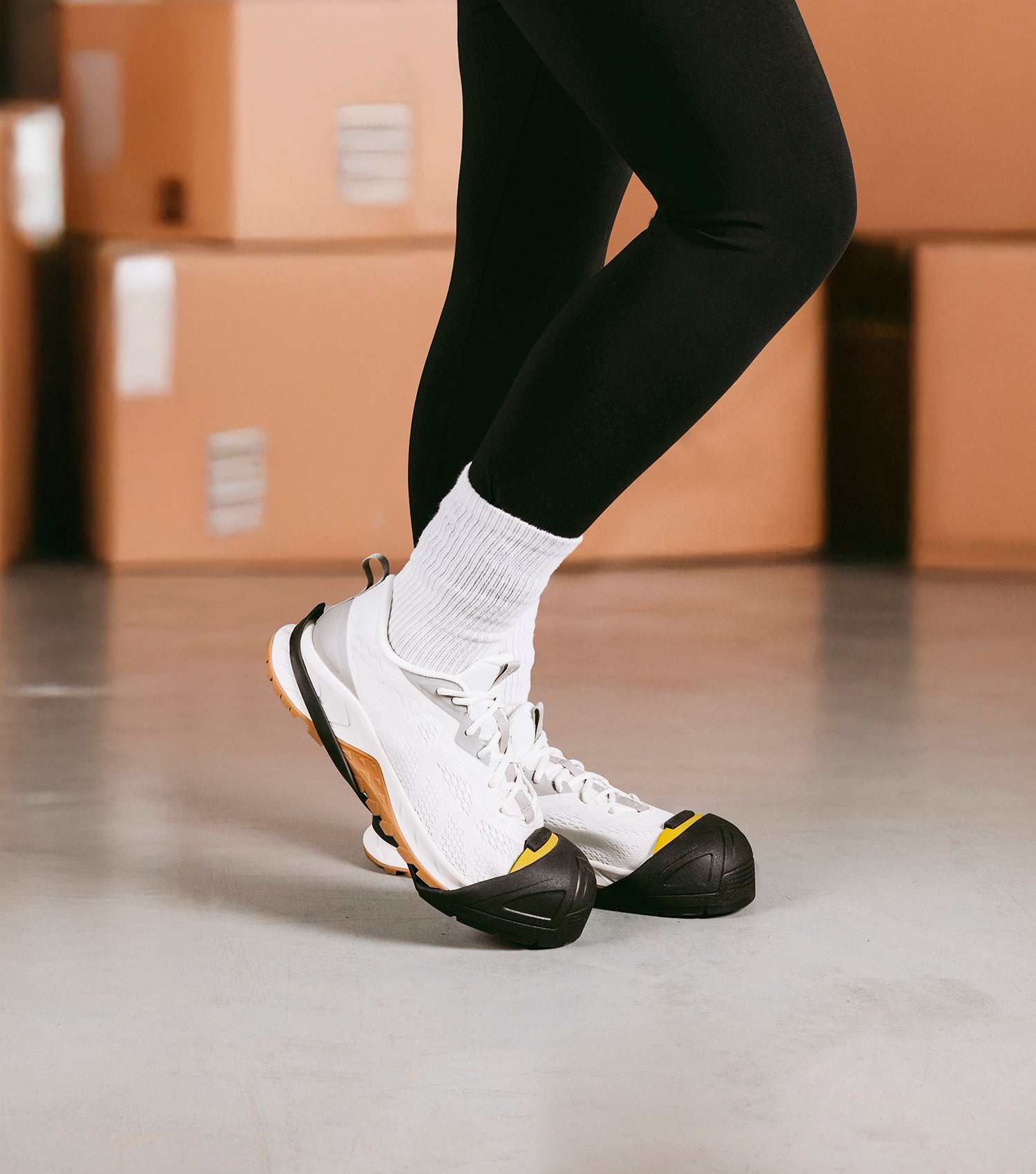 OSH1166-11, STEEL Low profile Toe Cap & Natural Rubber Slip On with Back Strap Safety Overshoes (Color coded by size)