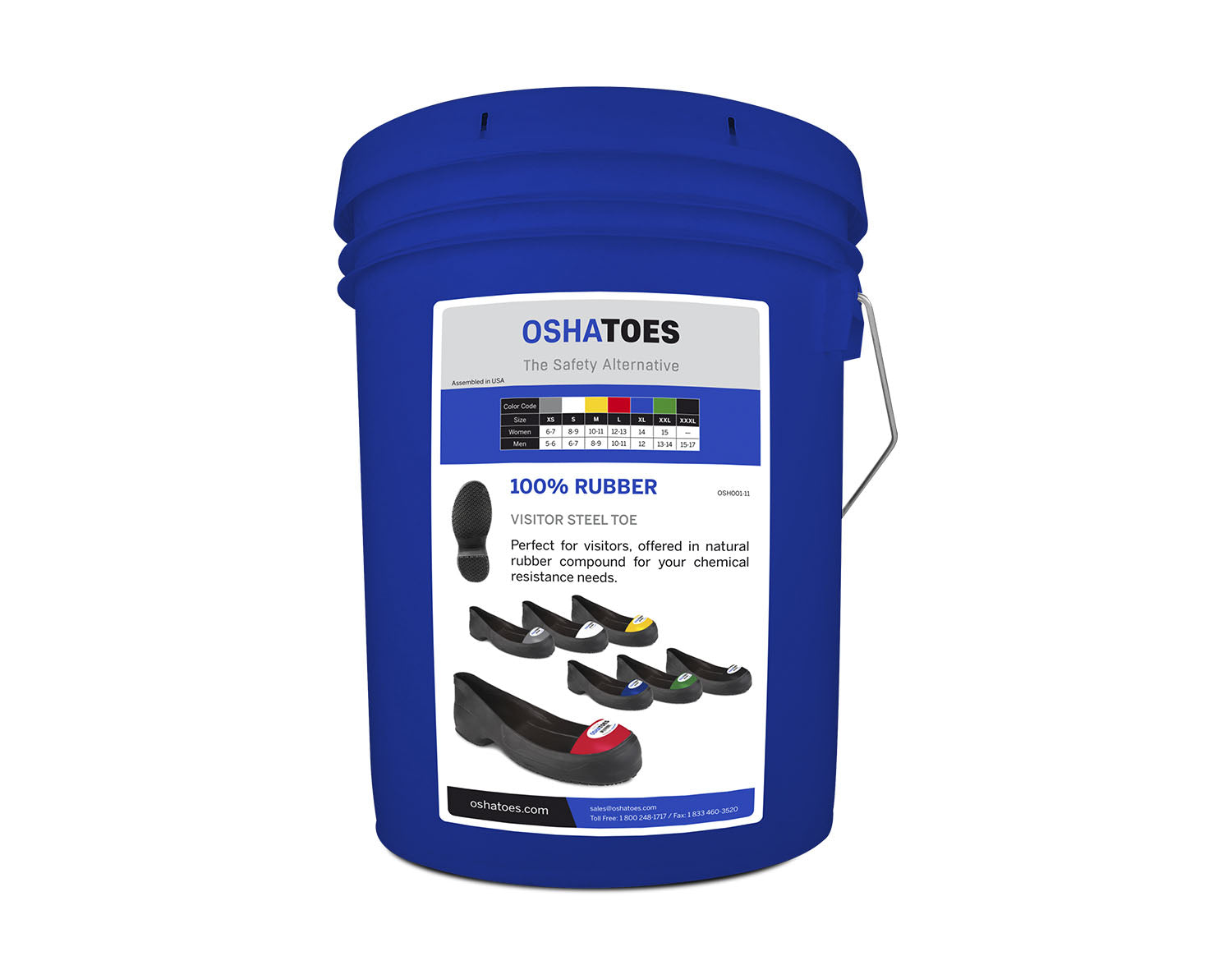 OSHBUCE-11, Visitor Bucket Storage Container, Empty - OSHATOES.com